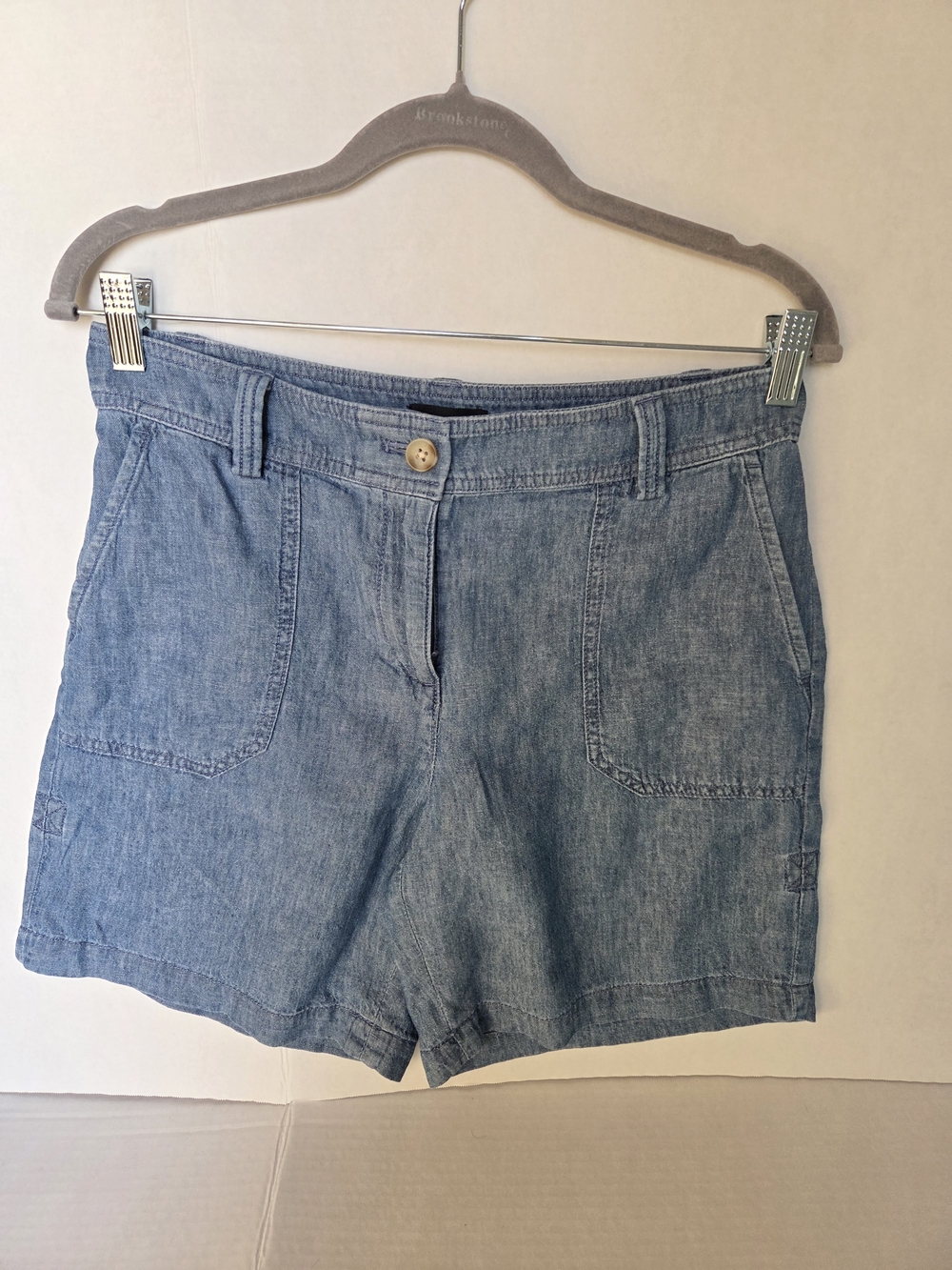 Talbots Light Blue Chambray Women’s Shorts 4P Light Weight